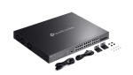 24-портов гигабитов и 4-портов 10GE SFP+ L2+ управляван комутатор TP Link Omada SG3428XMPP с 16-портов PoE+ и 8-портов PoE++