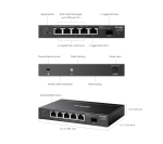 6-портов гигабитов комутатор за достъп с 4 PoE+ порта TP-Link Omada SG2206MP