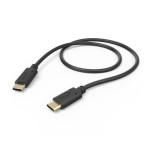 HAMA Кабел за зареждане, USB-C - USB-C, 0,5 м, черен