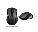 Безжична безшумна мишка A4tech V-Track G9-500FS,  Черен