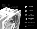 Zalman охладител за процесор CPU Cooler CNPS10X PERFORMA WHITE