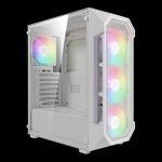 Gamdias кутия Case ATX - AURA GC1 Elite White - Mesh, RGB, Tempered Glass