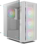 Gamdias кутия Case ATX - AURA GC2 Elite White - Mesh, RGB, Tempered Glass