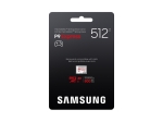 Памет Samsung 512GB micro SD Card P9 Express UHS-I Read 65K IOPS, UHS-I 2K IOPS - Write 52K IOPS, UHS-I 2K IOPS Class 10 U3 V30 A1