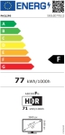 Телевизор Philips 55OLED770/12, 55" UHD 4K OLED 120Hz Ultra-low lag, 3840x2160, DVB-T/T2/C/S/S2, Ambilight 3, HDR10+, Titan OS, Dolby Vision, Atmos, DTS:X, P5 Perfect Picture /Al, BT 5.2, 4*HDMI, VRR, 2* USB, 802.11ac,  20W RMS
