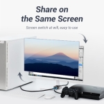 Vention Разклонител превключвател HDMI 2.0 Switcher/Splitter 2-Port Bi-Direction - Grey Aluminium - AFLH0