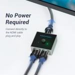 Vention Разклонител превключвател HDMI 2.0 Switcher/Splitter 2-Port Bi-Direction - Grey Aluminium - AFLH0
