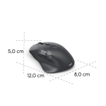 HAMA Мишка „WM-900“ мултифункционална, ергономична, Bluetooth, батерия, RGB, черна