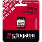 Kingston 128GB SDXC Canvas React Plus SDXC UHS-II 280R/100W U3 V60