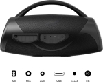 Аудио система Hisense, VoyageBoom, Party speaker 2.0 Ch., 360W, BT, 24h play,IP67 Water and Dust Proof,Ambient Light,Dual-way Strap,Built-in Powerbank,Dual-level Bass Boost,Black