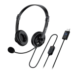 Genius слушалки с микрофон Headset HS-230U - USB, Mic, Black