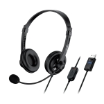 Genius слушалки с микрофон Headset HS-230U - USB, Mic, Black
