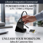 Батерия за за безжични  Bluetooth слушалки Jabra Engage 75, Engage 65 LiPo 3.7V 300mAh CAMERON SINO