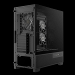 Gamdias кутия Case mATX - AURA GC12 ARGB BK - 6 x 120 mm A-RGB, USB-C, Tempered Glass