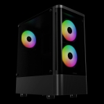 Gamdias кутия Case ATX - TALOS E3 CG - 3 x 120 mm A-RGB, Curved Glass
