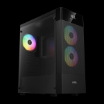 Gamdias кутия Case ATX - AURA GC5 ELITE ARGB BK - Addressable RGB, Mesh, Digital Display