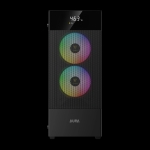 Gamdias кутия Case ATX - AURA GC5 ELITE ARGB BK - Addressable RGB, Mesh, Digital Display