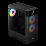 Gamdias кутия Case ATX - AURA GC5 ELITE ARGB BK - Addressable RGB, Mesh, Digital Display