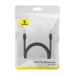 Мрежов кръгъл кабел Baseus RJ45, Cat.5, 1,5 м B00133206111-02 - черен