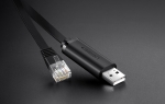 Мрежов кабел UGREEN CM204 USB - RJ45, конзолен 1.5м - черен