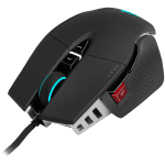 CORSAIR M65 RGB ULTRA Gaming Mouse, Backlit RGB LED, Optical, Silver ALU, Black