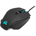 CORSAIR M65 RGB ULTRA Gaming Mouse, Backlit RGB LED, Optical, Silver ALU, Black