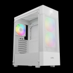 Gamdias кутия Case ATX - AURA GC5 ELITE ARGB WH - Addressable RGB, Mesh, Digital Display