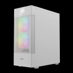 Gamdias кутия Case ATX - AURA GC5 ELITE ARGB WH - Addressable RGB, Mesh, Digital Display