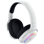 Razer Barracuda X Chroma, Gaming Headset, White, Oval Ear Cushions, 2.4 GHz Wireless / Bluetooth, Breathable Fabric with Memory Foam Cushions, Detachable Razer™ HyperClear Cardioid Mic, 7.1 Surround sound: Only available on Windows 10 64-bit (or higher)