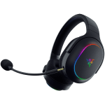 Razer Barracuda X Chroma, Gaming Headset, Black, Oval Ear Cushions, 2.4 GHz Wireless / Bluetooth, Breathable Fabric with Memory Foam Cushions, Detachable Razer™ HyperClear Cardioid Mic, 7.1 Surround sound: Only available on Windows 10 64-bit (or higher)