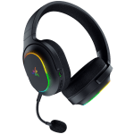 Razer Barracuda X Chroma, Gaming Headset, Black, Oval Ear Cushions, 2.4 GHz Wireless / Bluetooth, Breathable Fabric with Memory Foam Cushions, Detachable Razer™ HyperClear Cardioid Mic, 7.1 Surround sound: Only available on Windows 10 64-bit (or higher)