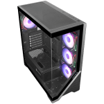 Chassis FC-AR17A-ARGB, 7 slots, 1 x Type C, 2 X USB 3.0, 4 x ARGB, remote, Without PSU, Black