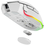 Razer Basilisk V3 Pro 35K, White, Gaming Mouse, HyperSpeed Wireless, Bluetooth, Focus Pro 35K Optical Sensor Gen-2, 35000 DPI, Configurable Razer HyperScroll Tilt Wheel, Up to 140 Hours on Razer™ HyperSpeed Wireless