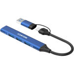 CANYON hub DS-02 4in1 USB-A/C Blue
