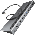 Axagon Multiport USB-C 5Gbps TRIPLE 4K DISPLAY hub HMC-4KX3