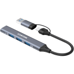 CANYON hub DS-02 4in1 USB-A/C Grey