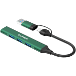 CANYON hub DS-02 4in1 USB-A/C Green