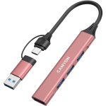 CANYON hub DS-02 4in1 USB-A/C Pink