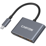 CANYON hub DS-3 3in1 USB-C Dark Grey