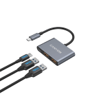 CANYON hub DS-3 3in1 USB-C Dark Grey