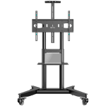 ONKRON Mobile TV stand for 32"-75" up to 50 kg, black