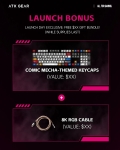 ATK професионална геймърска механична клавиатура Professional Gaming Mechanical Keyboard RS6 Ultra - 8K, TTC RGB Magneto [Linear] - Sakura Warrior