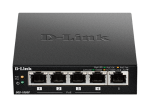 Комутатор D-Link 5-Port Desktop Gigabit PoE+ Switch DGS-1005P