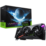 MSI Video Card Nvidia GeForce RTX 5080 16G VANGUARD SOC, 16GB GDDR7, 256bit, Effective Memory Clock: 30000MHz, Boost: 2730 MHz, 10752 CUDA Cores, PCIe 5.0, 3x DP 2.1b, HDMI 2.1b, RAY TRACING, Triple Fan, 1x16pin, 850W Recommended PSU, 3Y
