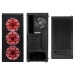 Кутия Kolink Observatory Lite Mesh RGB, Mid-Tower, Черна