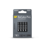 Акумулаторна Батерия GP R03 AAA 800mAh NiMH 85AAAHCB-EB4 RECYKO+ PRO до 1500 цикъла, 4 бр. в опаковка