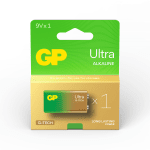 Алкална батерия GP ULTRA 6LF22 /6LR61, 9V, 1 бр., 1604AU21-SB1