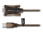 Адаптер Delock USB 2.0 Type-A - Serial RS-232 D-Sub 9 pin мъжко, 1.5 m