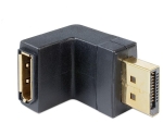 Адаптер Delock, DisplayPort мъжко - DisplayPort женско, 90°