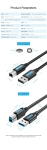 Vention Кабел USB 3.0 AM / BM - 0.5M Black - COOBD